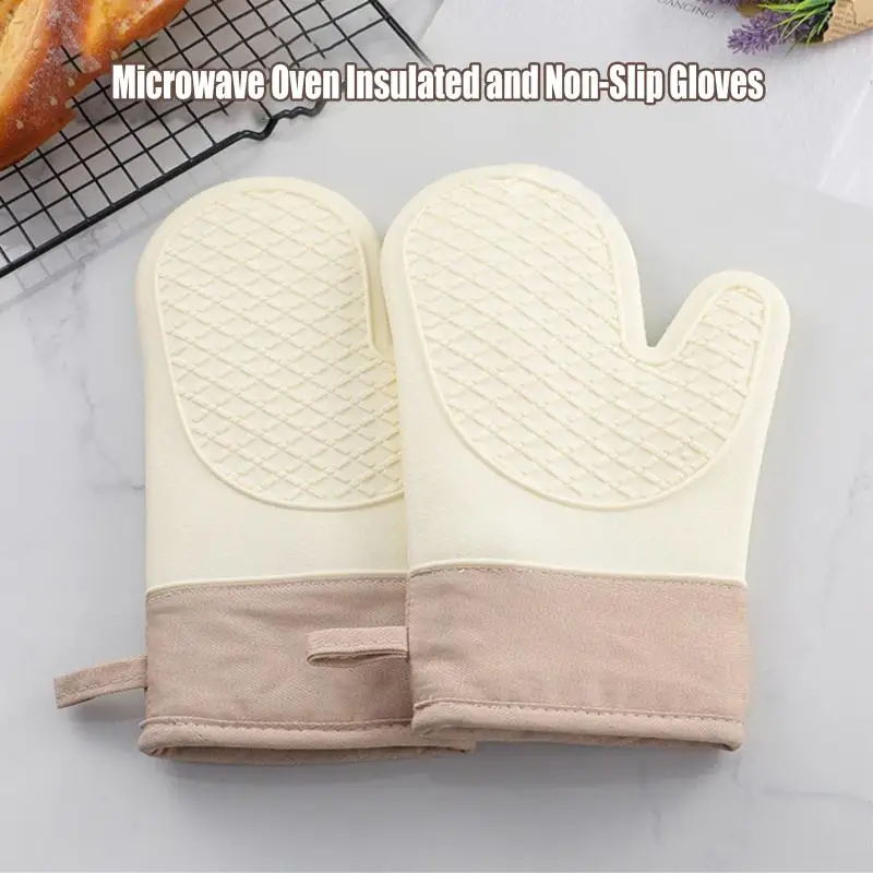 【iioo】luvas-de-silicone-isolantes-ao-calor-antiderrapantes-resistentes-a-altas-temperaturas-luvas-resistentes-ao-calor-luvas-para-cozinha-e-confeitaria