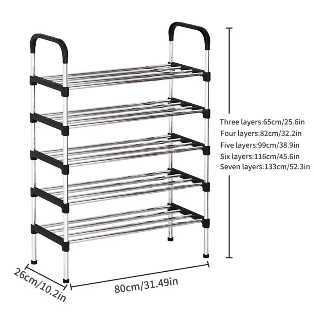 6/7Floor Simple Shoe Rack Multi Layer Dustproof Household Doorstep Shoe Cabinet Storage Space Saving Assembly Of Small Shoe Rack