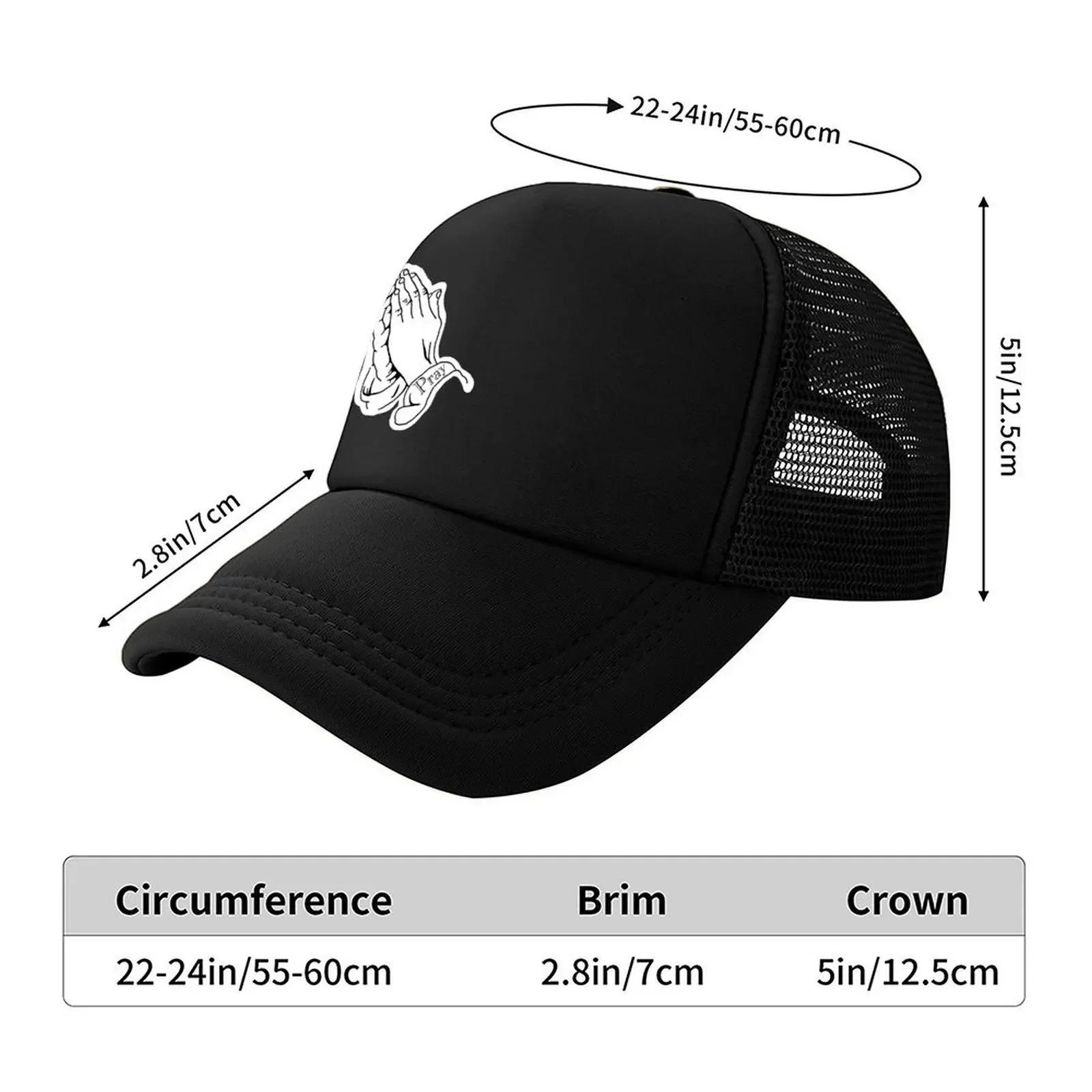 New Praying Hands Baseball Cap sun hat Rave Kids Hat Unique hats Girl'S Hats Men's