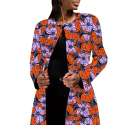 New Arrivals Blazer das Mulheres Jaqueta Casual Ankara Moda Orignal Design Africano Imprimir Cardigan Casacos Curtos Outerwear