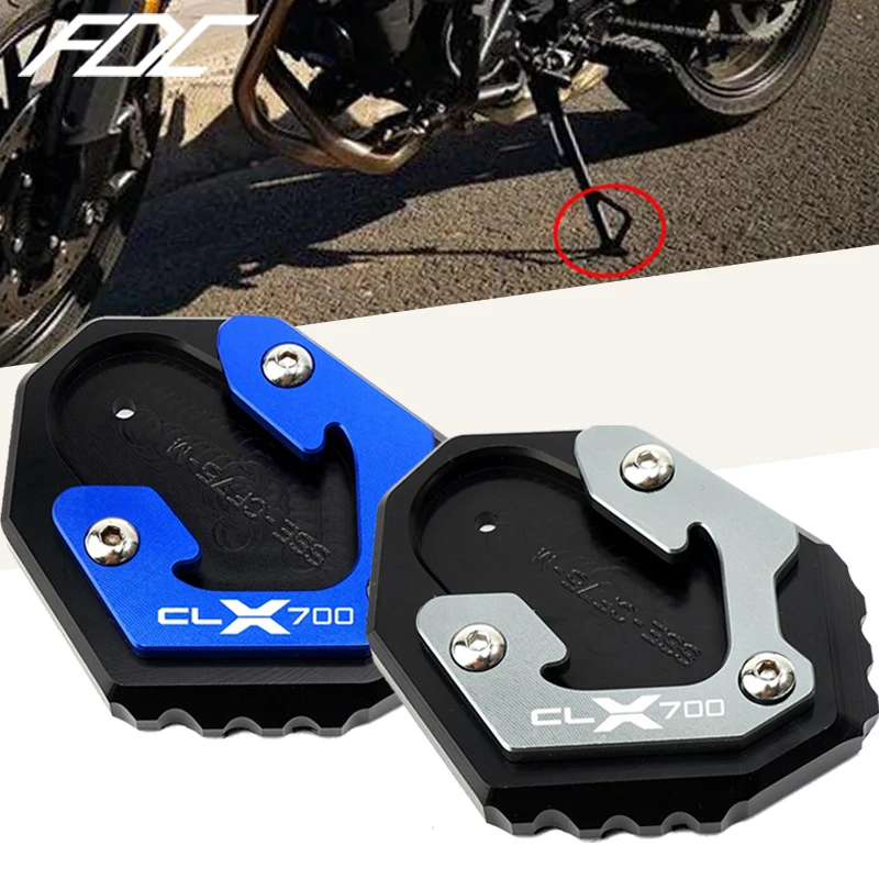 

For CFmoto CLX 700 700CL-X 700CLX clx700 CL-X Adventure Motorcycle Side Stand Enlarger Plate Kickstand Enlarge Extension