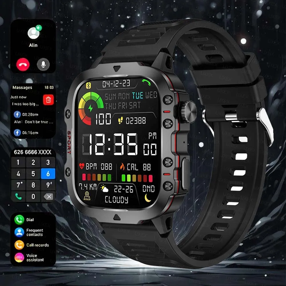 في الهواء الطلق ساعة ذكية للنساء GPS الساعات الرجال شاشة كاملة عرض GPS بلوتوث دعوة مكالمة هاتفية بطارية كبيرة متعددة الوظائف ساعة