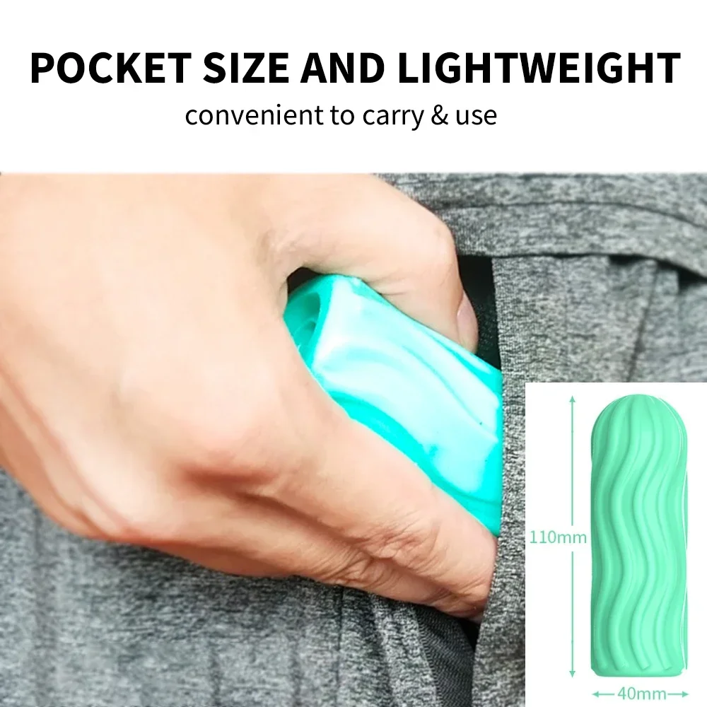 Male Masturbator Cup Manual Silicone Portable Sucking Soft Vagina Blowjob Pocket Toy Double-sided Masturbation Sex Toy for Men