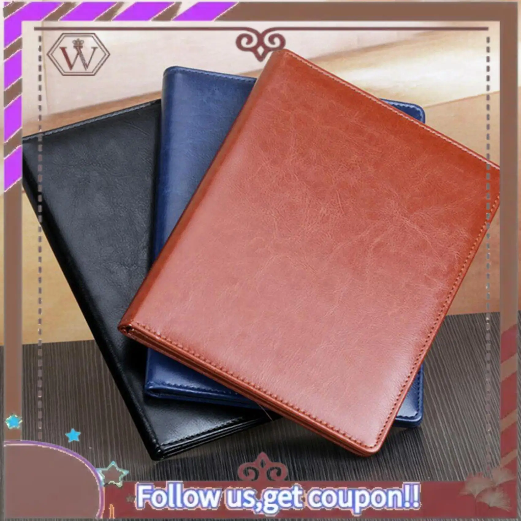 ABBG-2X A5 Documententas Bestandsmap Klembord Zakelijk Kantoor Financiële Schoolbenodigdheden (Blauw)