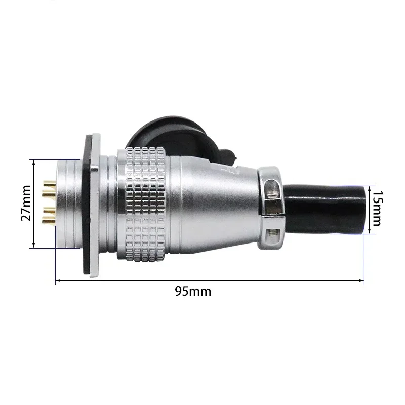 28mm PLS28-2/3/4/5/7/8/10/12/14/16/17/19/20/24/26 Pin Metal Aviation Socket Plug Female Male Connector view 5