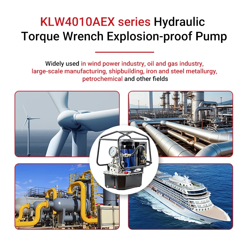 مضخة مفتاح العزم الهيدروليكي المحمولة KLW4010EXII WREN مضخة هيدروليكية كهربائية ذات حركة واحدة