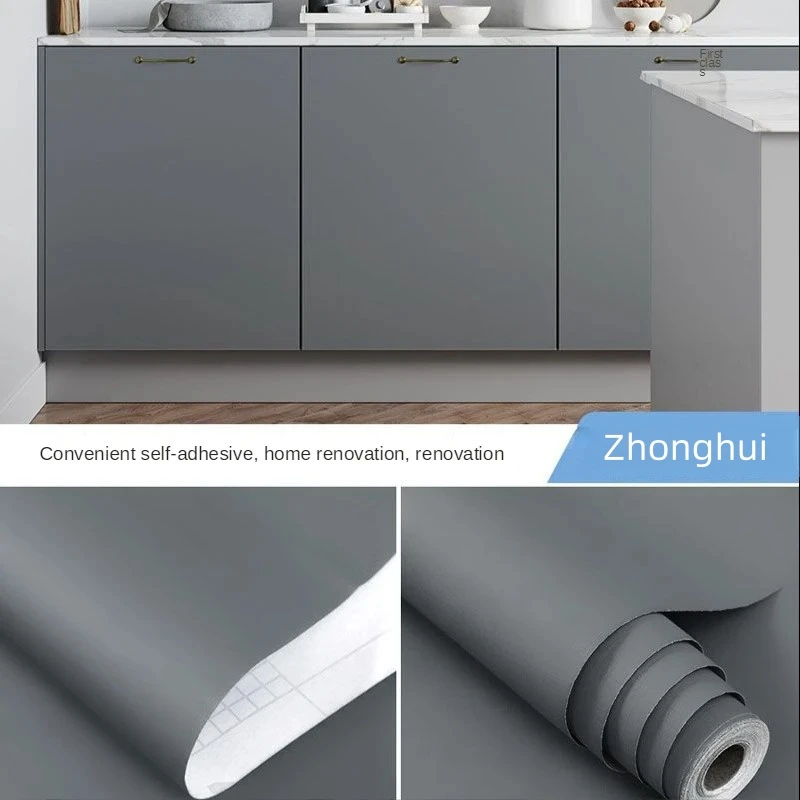 40 cm auto-adhésif vinyle meubles PVC chambre décoration amovible Stickers muraux Peel papier peint pour murs en rouleaux bricolage couleur unie