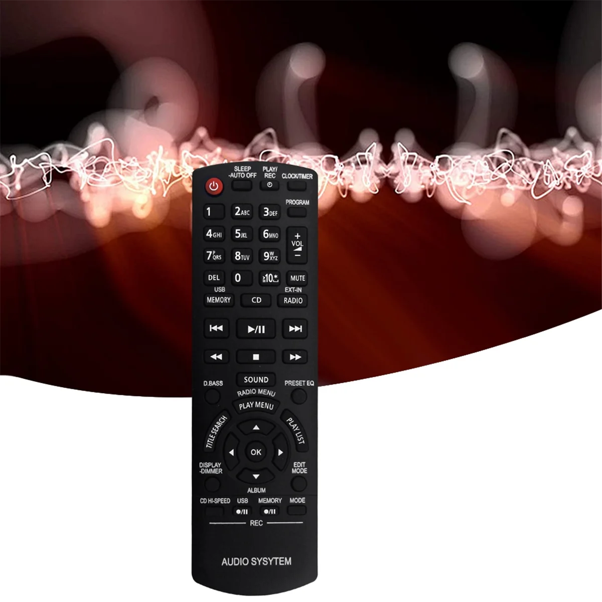 A57G-N2QAYB000637 Remote Control for PANASONIC Audio System SA-AKX32PH-K SA-AKX32PN-K SA-AKX32PR-K SA-AKX54PH-K SA-AKX54PN-K