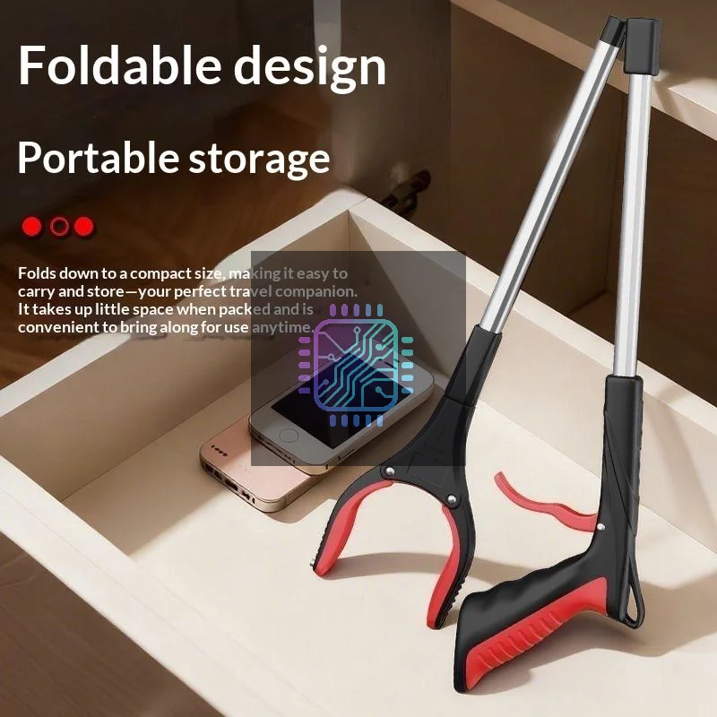 Grabber Reacher Tool Foldable Thickened Litter Picker No Bend Easy Storage for Home Daily Cleaning Tasks
