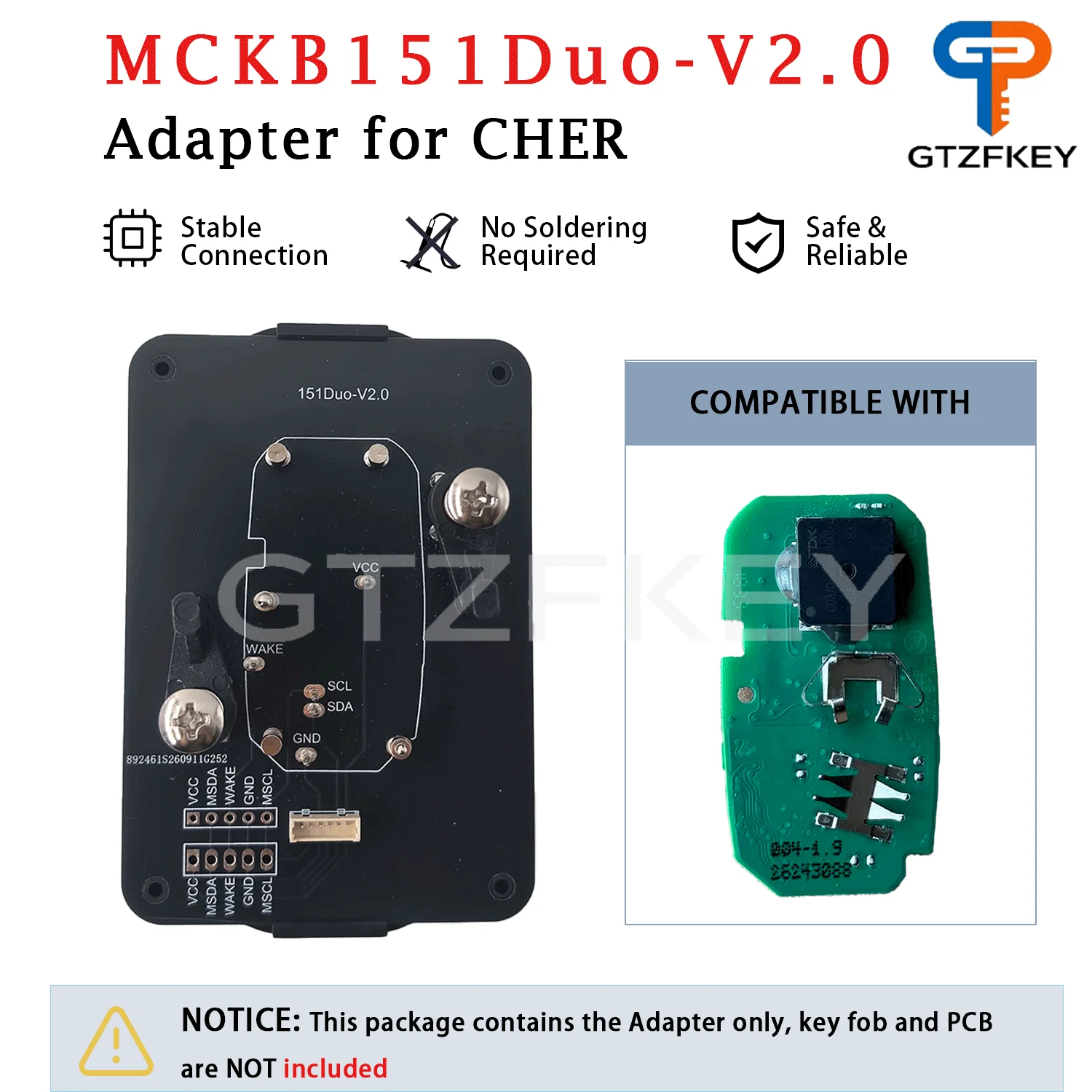 MCKB151 Solder-Free Adapter Base Work For NXP Killer For Chevrolet 4A Smart Card Brazil Market Car Key Programming Adapter