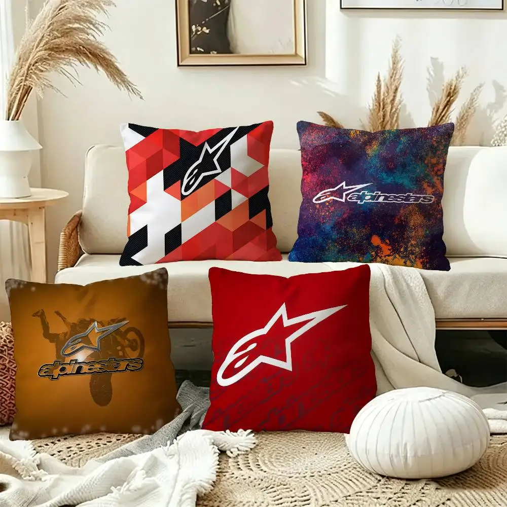 Alpinestars logo Pillow Cushion Cover Pillowcase Living Room Sofa Home Decor Customized
