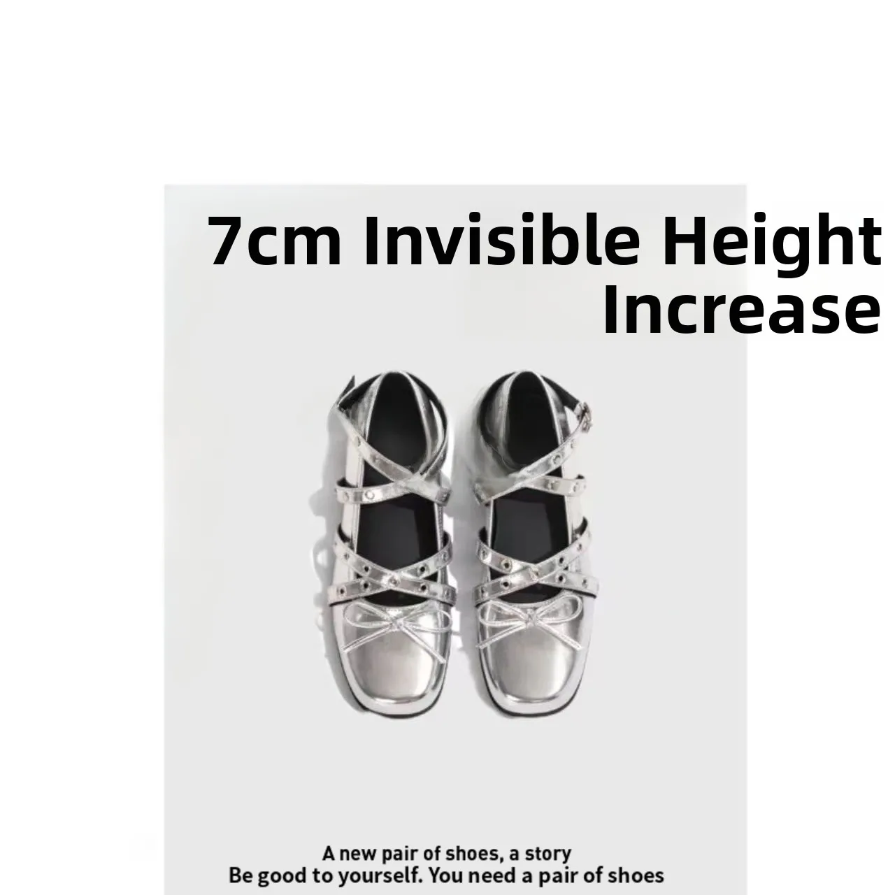 leather-version-7cm-slip-on-flat-bottom-mary-jane-shoes-women's-knot-cross-buckle-ballet-shoes-heightening-single-s