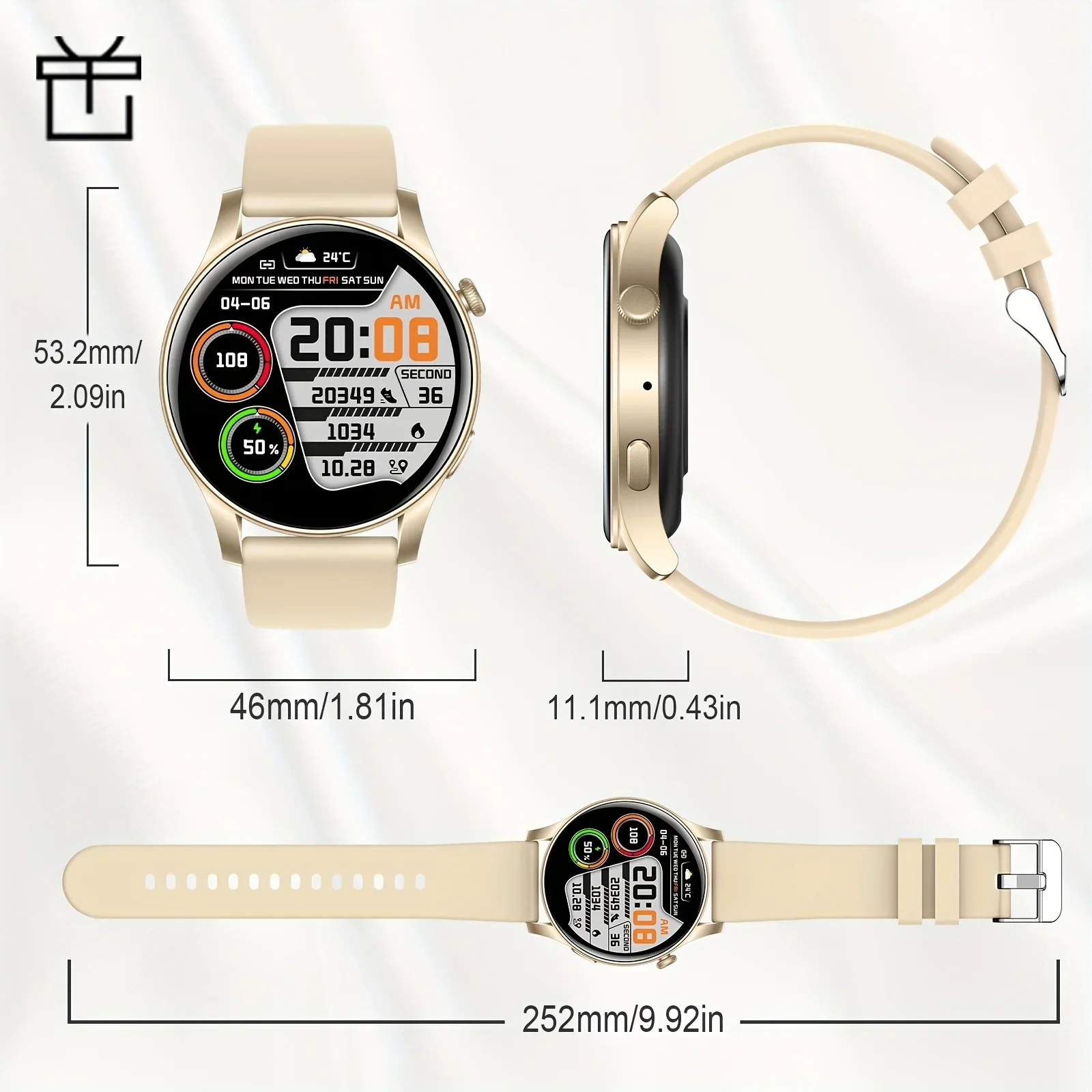 For Huawei WATCH 4 NFC Smart Watch 1.32-inch IP68 Heart Rate Monitoring Health Sports Bluetooth Call Women's Smartwatch