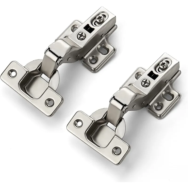 

60 Pack 30 Pairs European Kitchen Cabinet Hinges Soft Close Insert Cabinet Door Hinges Heavy-Duty Frameless Adjustable