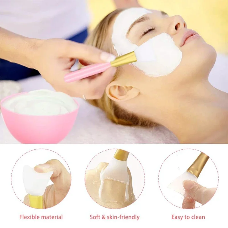 7 pçs/set conjunto facial máscara tigela de mistura conjunto meninas cuidados com a pele facial máscara kit ferramenta mistura suprimentos beleza máscara tigela colher cuidados com a pele