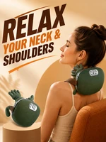 Appareil de massage pour les épaules et le cou, masseur électrique portatif Shiatsu, thérapie par chaleur, outil de relaxation musculaire par pétrissage profond. Unisexe. 1