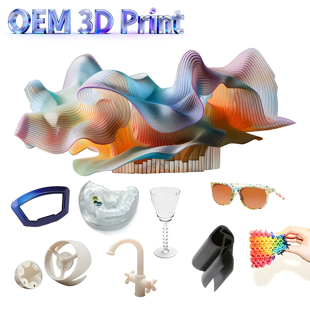 Custom 3D Printing Service SLA SLS DLP ABS PC Resin Parts Medical Industrial Display Model Rapid Prototype Manufacturing