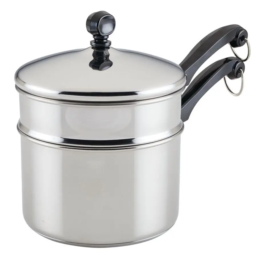 

Classic Stainless Series 2Quart Covered Double Boiler