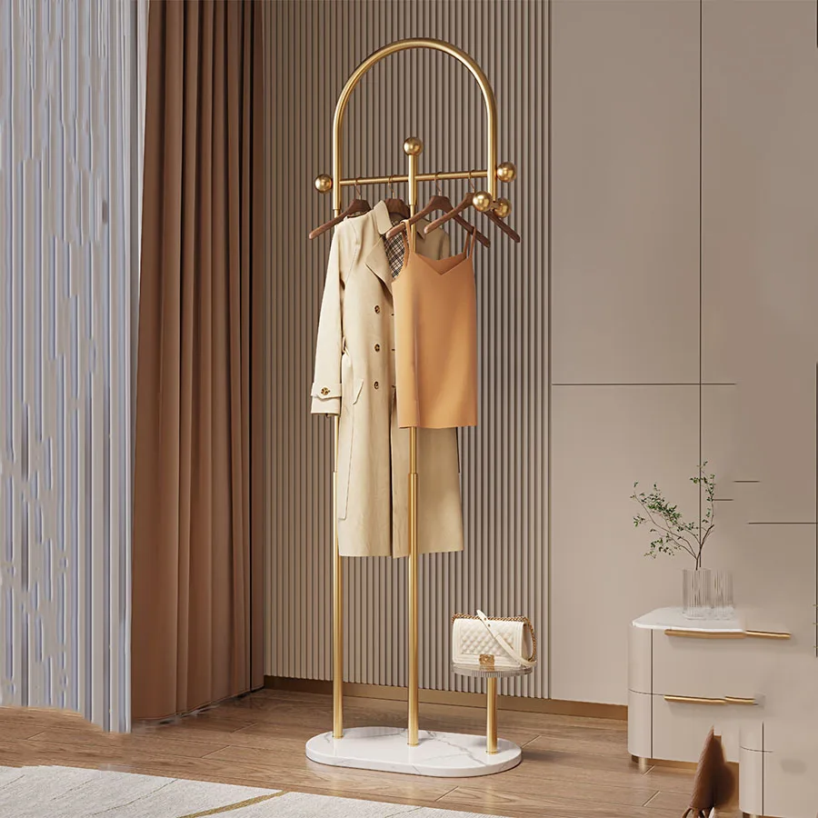 

Shop Display Coat Rack Stand Corner Designer Metal Door Coat Rack Entry Way Modern Floor Standing Bathroom Burro Ropa Room Decor