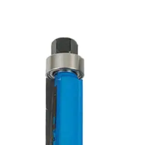 Blue Silver Smooth Accurate Router Bit Flush Trim Trimming Blade Milling Cutter Router Bit Top Bearing Router Bit