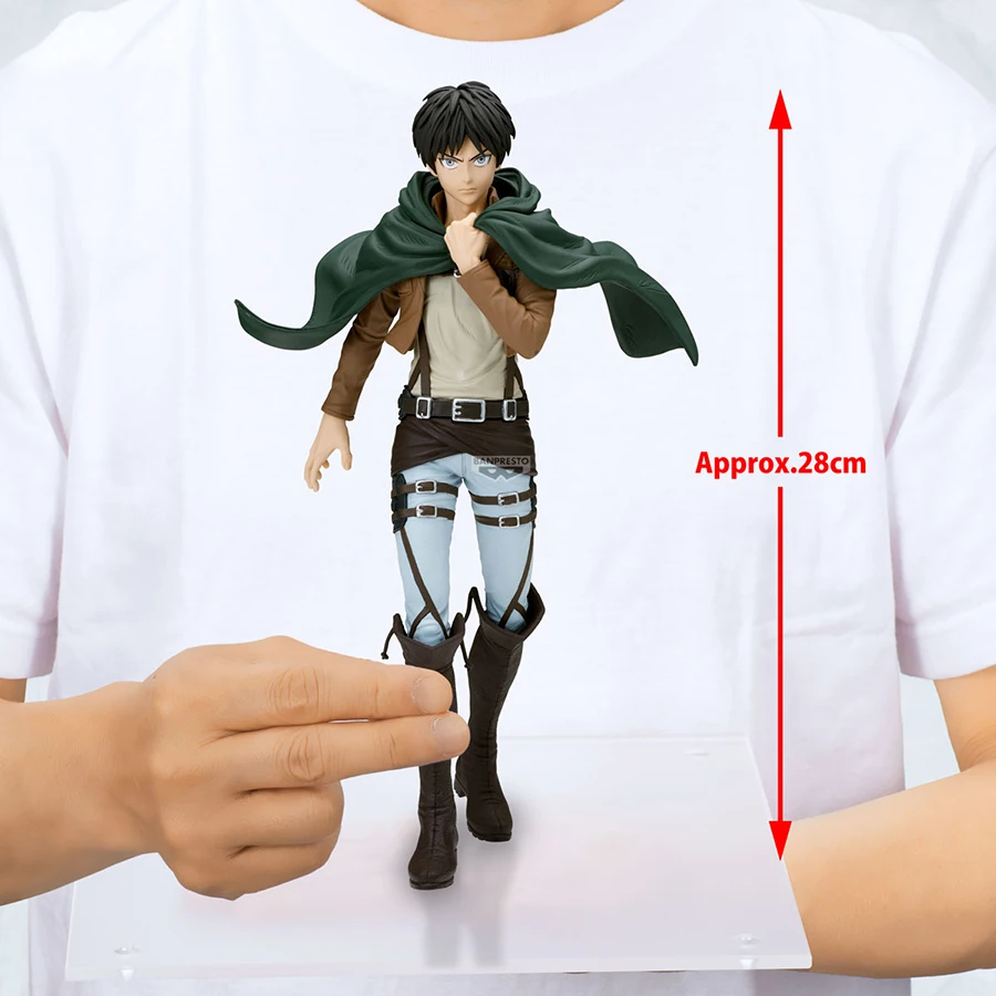 Banpresto Anime Attack on Titan figuritas Grandista Eren Yeager PVC figuras de acción figurales juguetes de modelos coleccionables