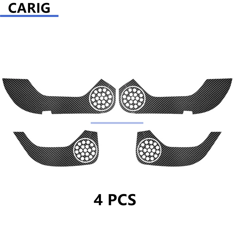 For JAC A5/J7 20-22 Door Anti-kick Sticker Modified Carbon Fiber Pattern Interior Car Film Accessories Modification