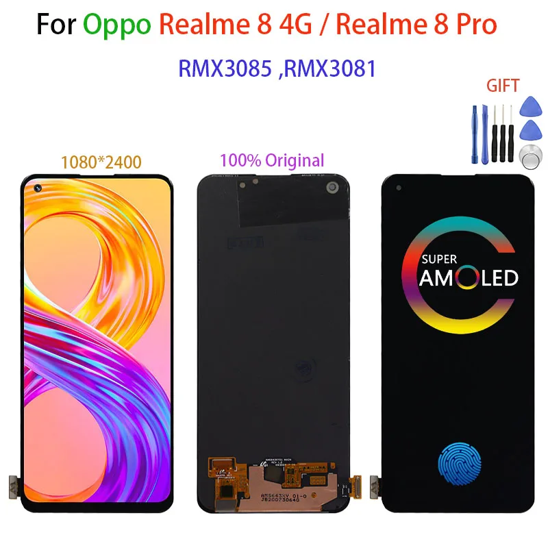 شاشة لمس LCD بحجم 6.4 بوصة لجهاز Realme 8 4G RMX3085 – تقييم شامل ودليل استبدال عملي