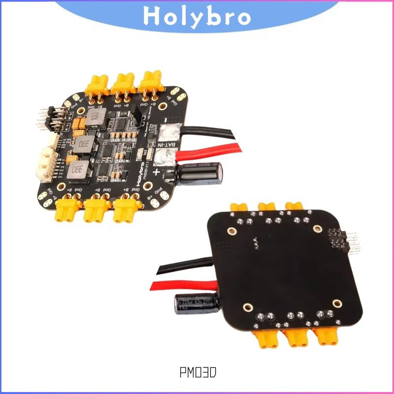 

Holybro 2025 PM03D Power Module - XT30/XT60 6S I2C Power Monitor for Flight Controller & X500 Multirotor FPV Drone