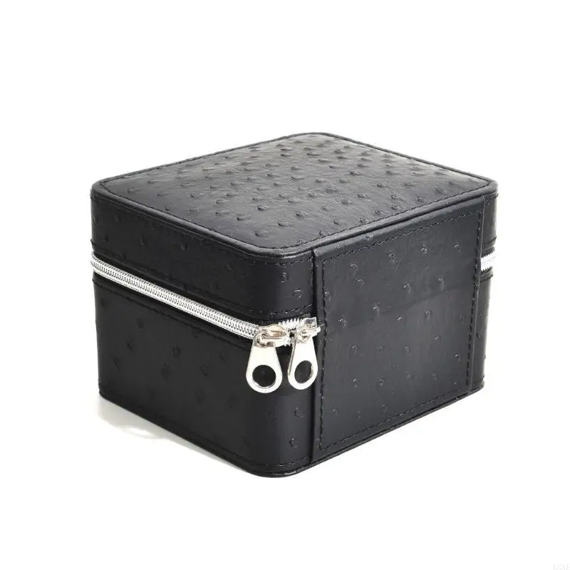 

2/8/12 слотов для часов на молнии, дорожная коробка, кожаный витрина, органайзер, шкатулка для драгоценностей