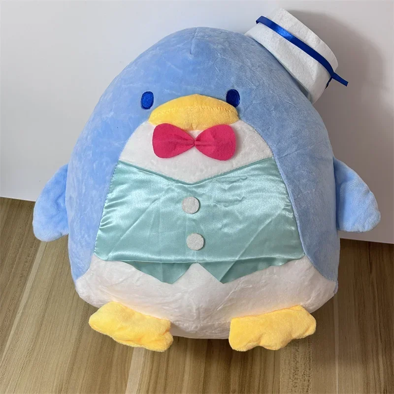 35/50cm Sanrio TuxedoSam Plush Doll Anime Penguin Back Cushion Throw Pillow Sofa Bed Home Decoration Birthday Xmas Gifts Toys