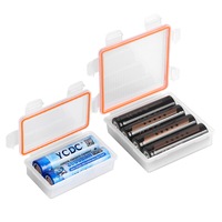 Soshine Waterproof 18650 Battery Storage Box Case Cover Holder Container Organizer Hard Plastic Boxes  2x 4x 18650 Battery Case