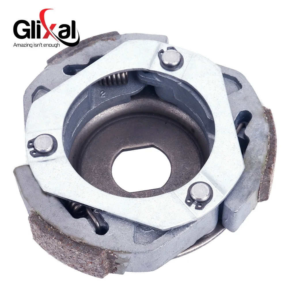 Glixal GY6 125cc 150cc Rear Clutch Shoe Plates for 152QMI 157QMJ Engine Scooter ATV Go-Kart Quads Buggy Moped