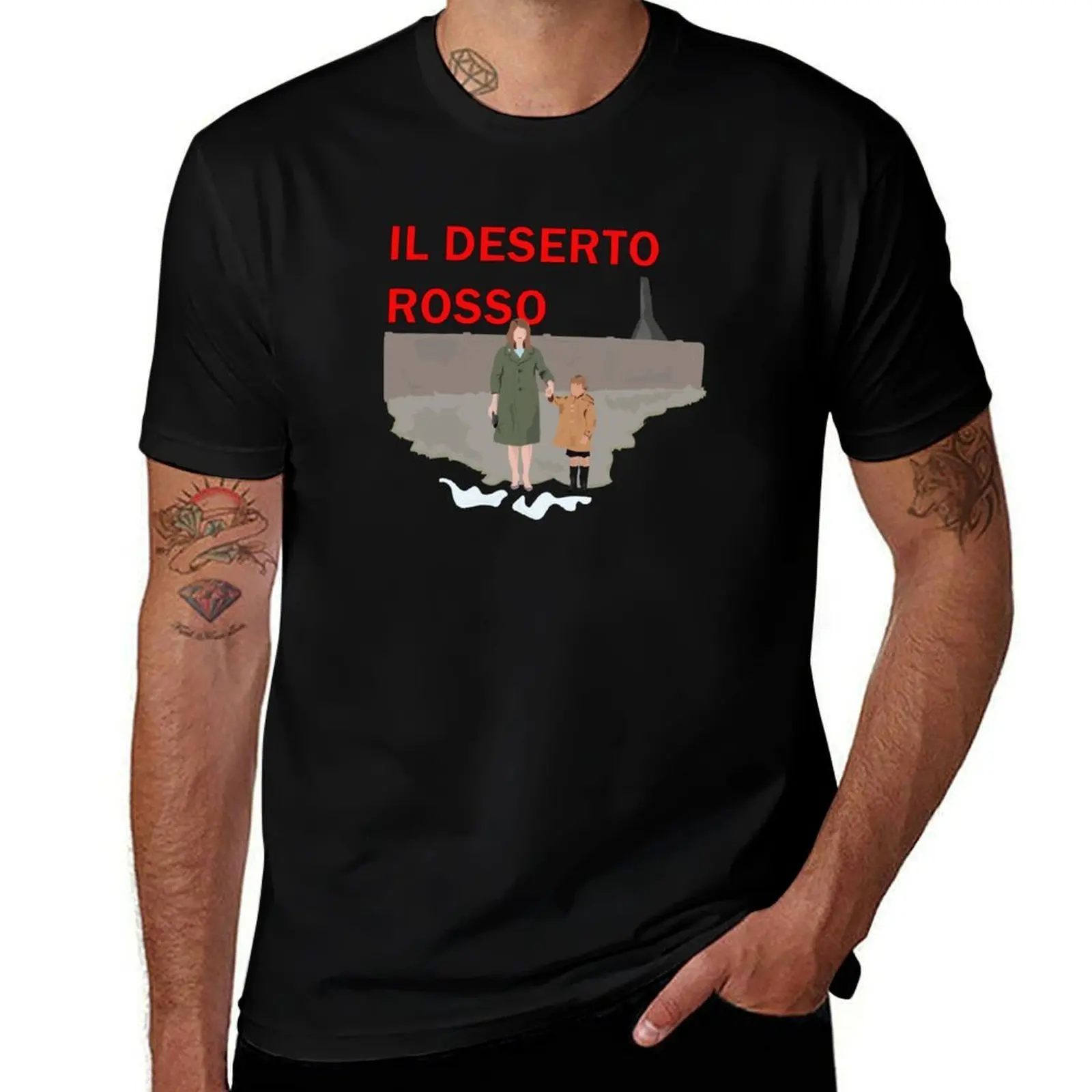 

IL DESERTO ROSSO 1964 T-Shirt Blouse summer top blacks fruit of the loom mens t shirts