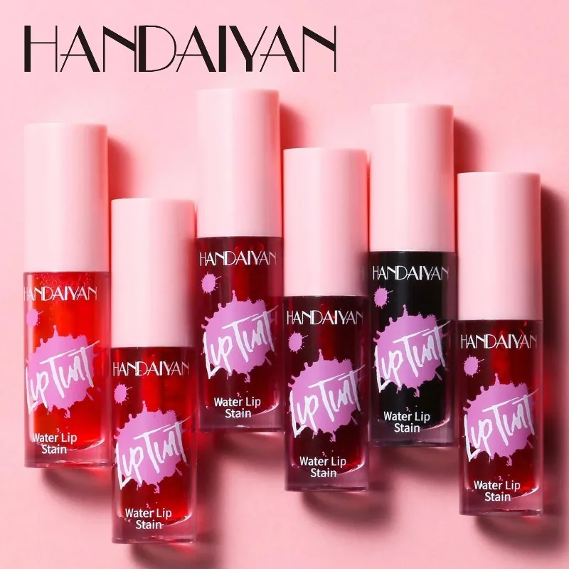 Fruit Juice Lip Gloss Waterproof Long Lasting Water Lip Tint Non-stick Cup Liquid Lipstick and Blush 2 In1 Lips and Cheek Makeup