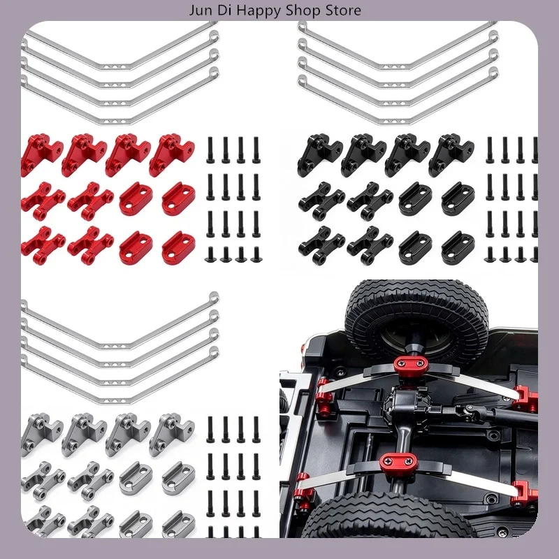 Metal Upgrade Leaf Spring Plates & Shackle Kit for Wanlong C84 C94 C104 RC Car Spare Parts