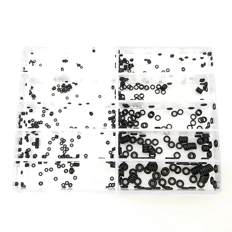 クラウン付き防水ゴムリング,100個,直径0.5 0.6 0.7 0.8 0.9 1.0 1.4 2.2mm