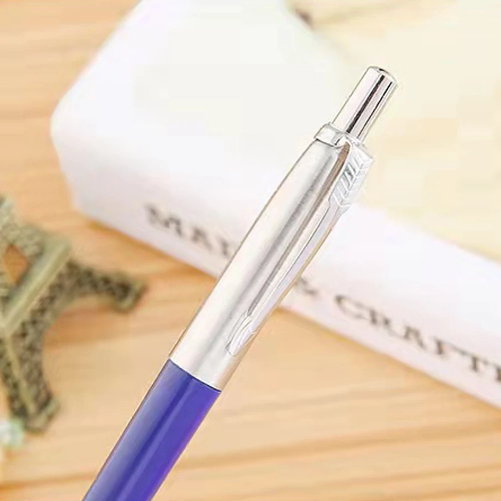 ボールペン新着商業金属ボールペンギフトペンコア溶剤ベースの自動ボールペン