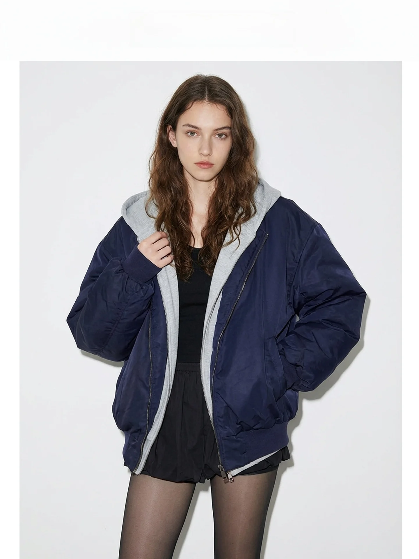 

Американская ретро-куртка унисекс из утолщенного хлопка, свободного кроя, с капюшоном, в стиле пилот/бейсбольная куртка, осенне-зимняя, AC