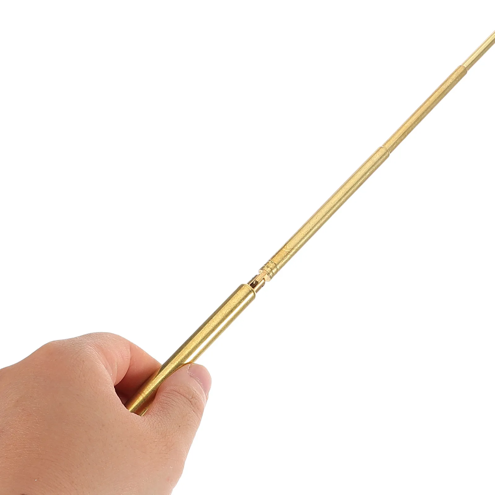Folding Telescopic Brass Water Divining Rod Heavy Duty Dowsing Stick Portable Divining Tool for Daily Use Energy Seeking and