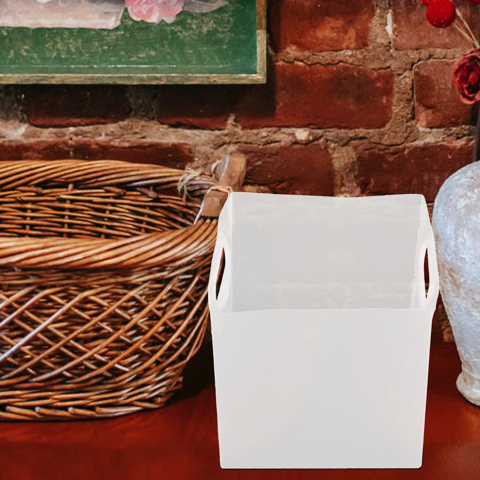 

Functional Foldable Pen Holder Desktop Organizer Storage Box Makeup Stationery Organizer Tabletop Organizer Container