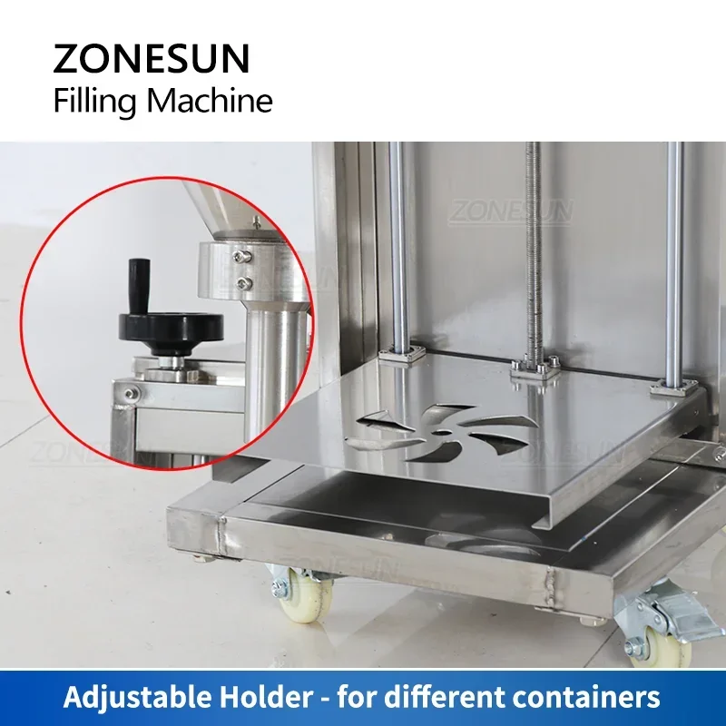 ZONESUN กึ่งอัตโนมัติผง Auger เครื่องบรรจุเครื่องชั่งน้ําหนักแป้งข้าวสาลีเครื่องเทศโปรตีนขวด Jar เชิงปริมาณ ZS-FM710