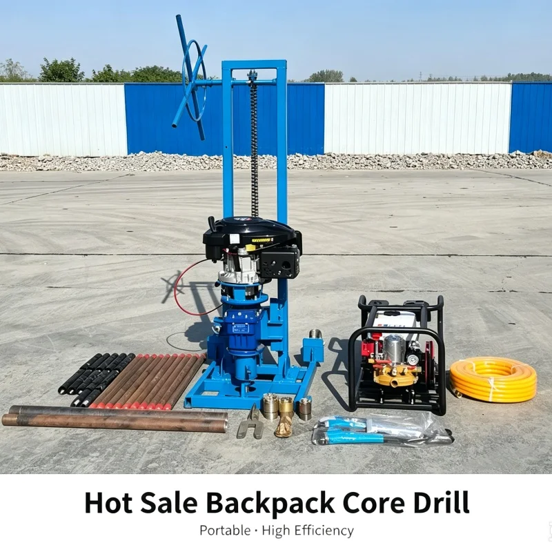 Customized Small Field Backpack Core Drilling Rig, Driven Shallow Geotechnical Soil Concrete Sampling Equipment