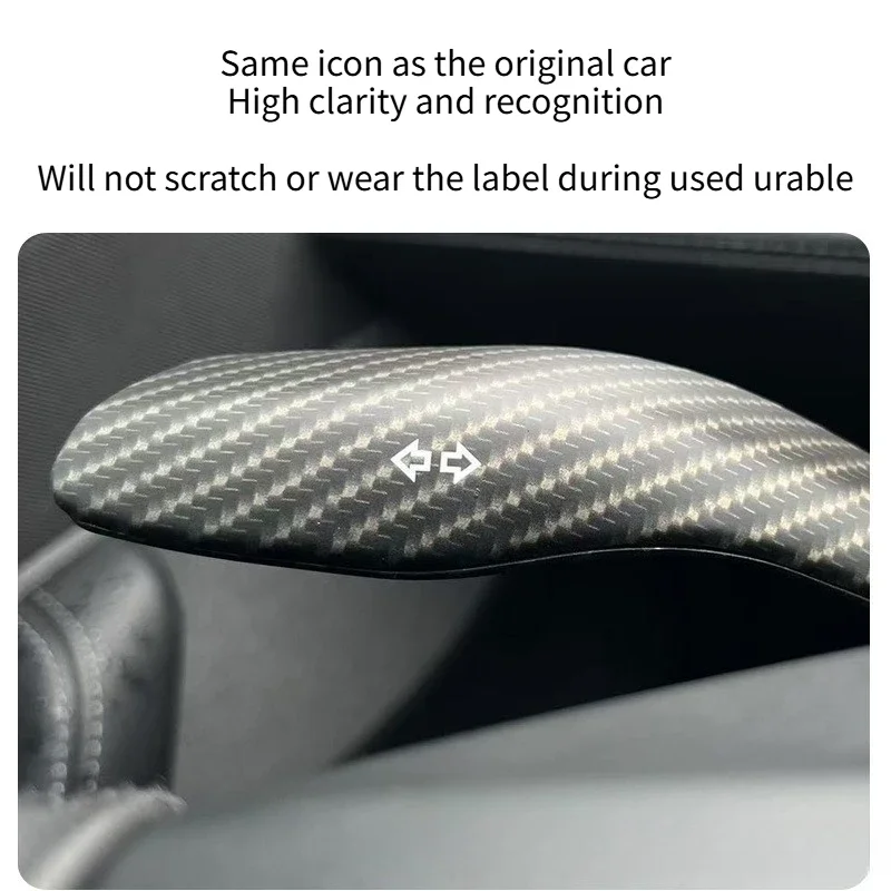 

For Tesla Model Y/YL Juniper 2025 Model 3 Highland Gear Lever Sleeve Shift Cover Steering Wheel Handle Protection Shifter Shell