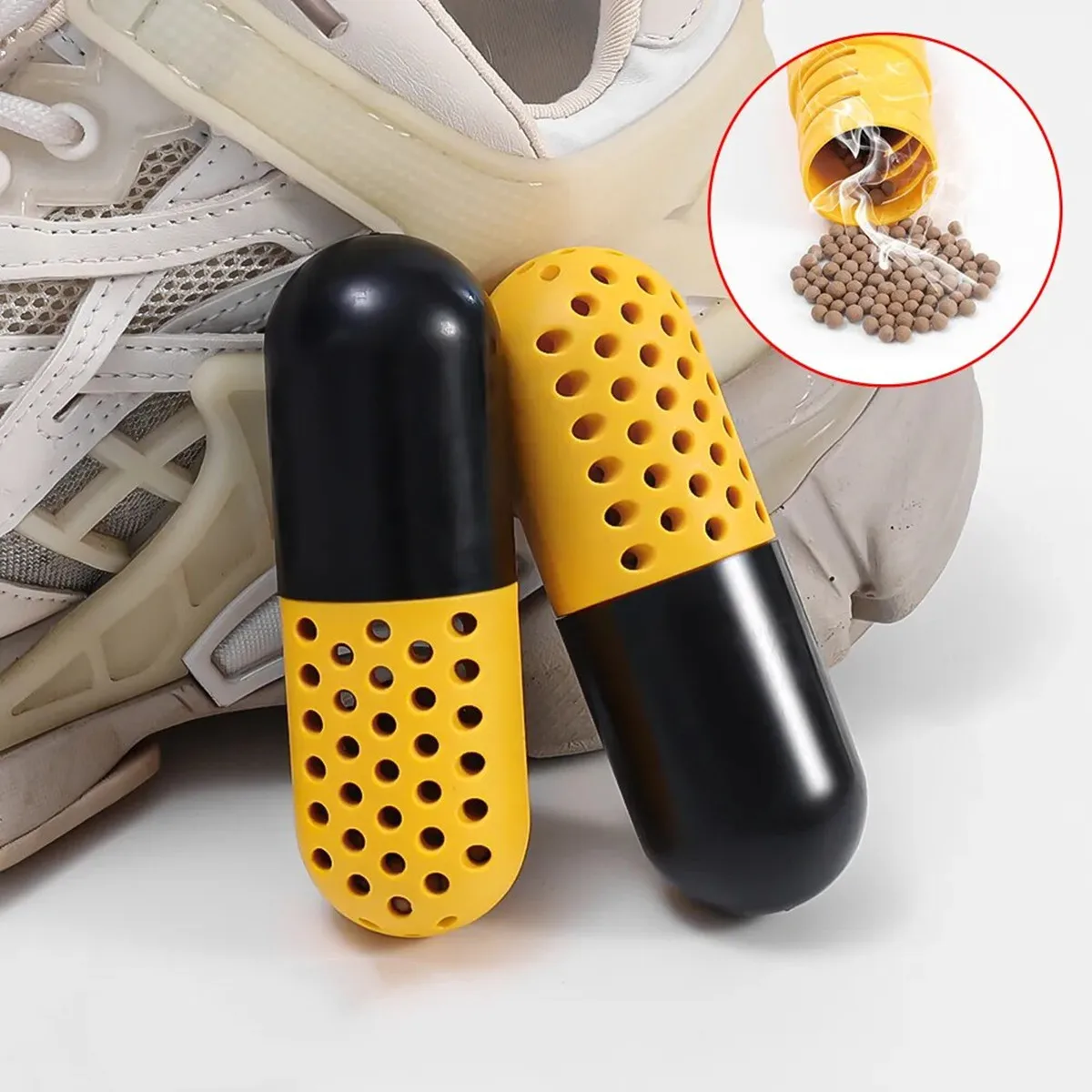 1 shoe deodorant capsule, sneaker desiccant shoe cabinet wardrobe deodorant activated carbon odor removal bag