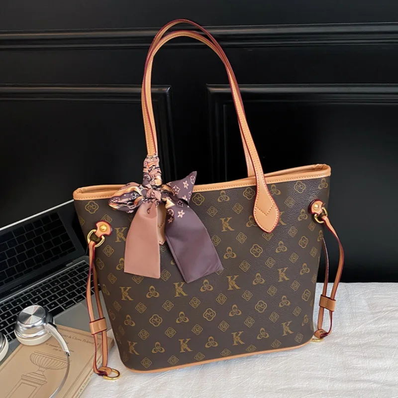 

Роскошная большая сумка 2025 года, просторная женская сумка через плечо, большая сумка для покупок, пригородная сумка с верхней ручкой, сумка через плечо «день-ночь»