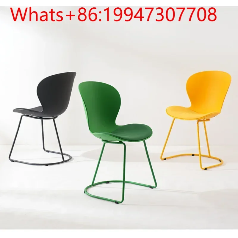 

Sedentary comfortable leather back chair light luxury high-end restaurant bedroom chair makeup commercial negotiation