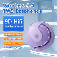 OWS Bluetooth 5.4 Earphones Sport Wireless Headphones with Mic HiFi Stereo Wireless Air Conduction Earbuds for Xiaomi iPhone