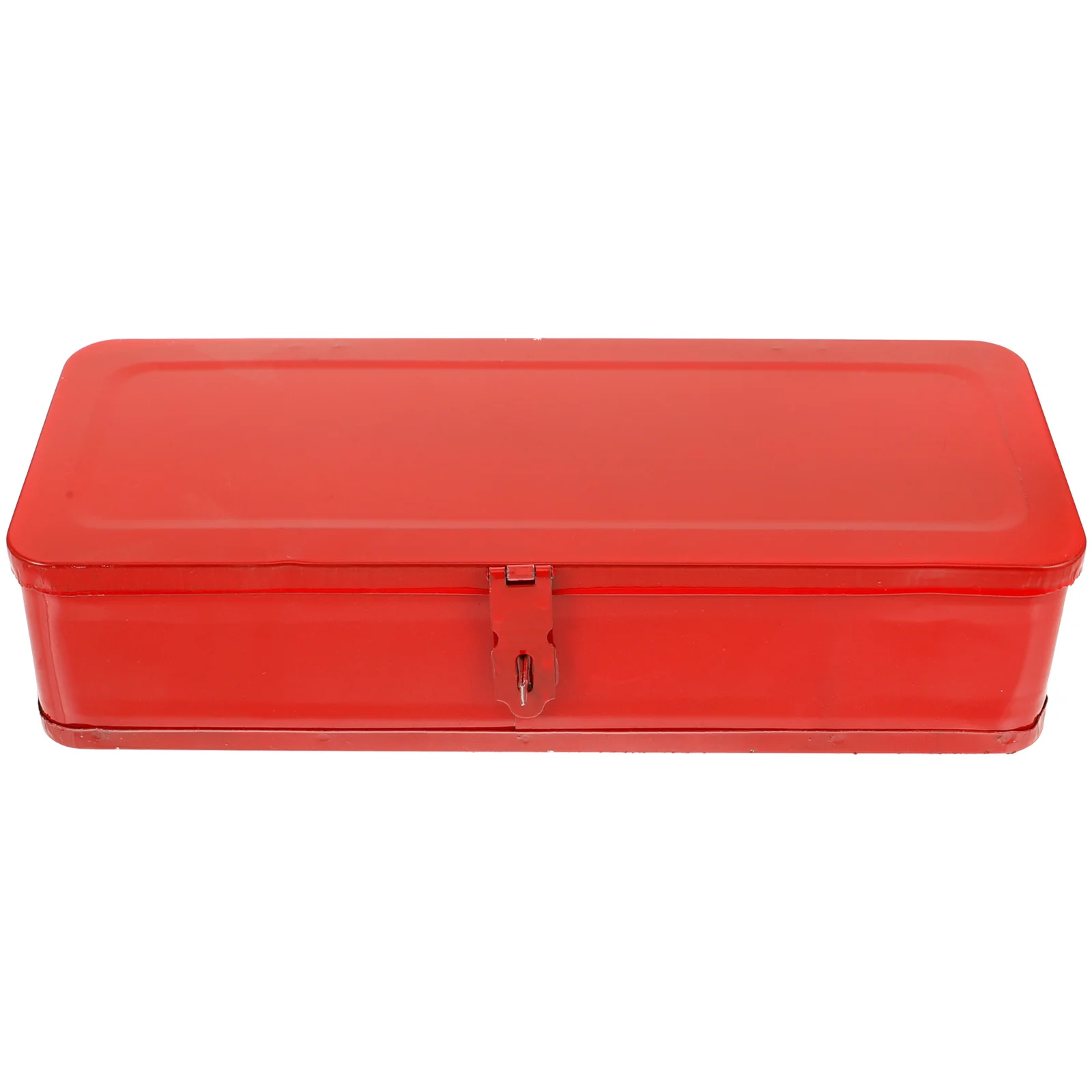 صندوق أدوات حديد سميك منظم سعة كبيرة حاوية تخزين أدوات السيارة المحمولة صندوق أدوات معدني متين وشديد التحمل #3