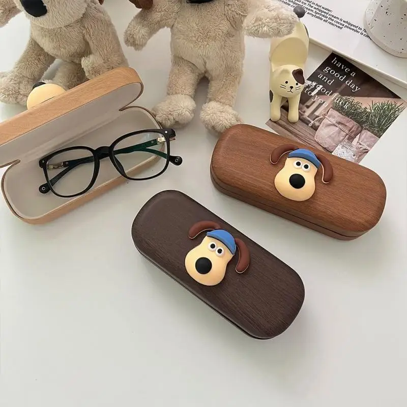 

Новый чехол для очков в стиле аниме для косплея Headdog Gromit, винтажный портативный чехол для хранения солнцезащитных очков с защитой от падения, сделай сам, для пары, близорукости