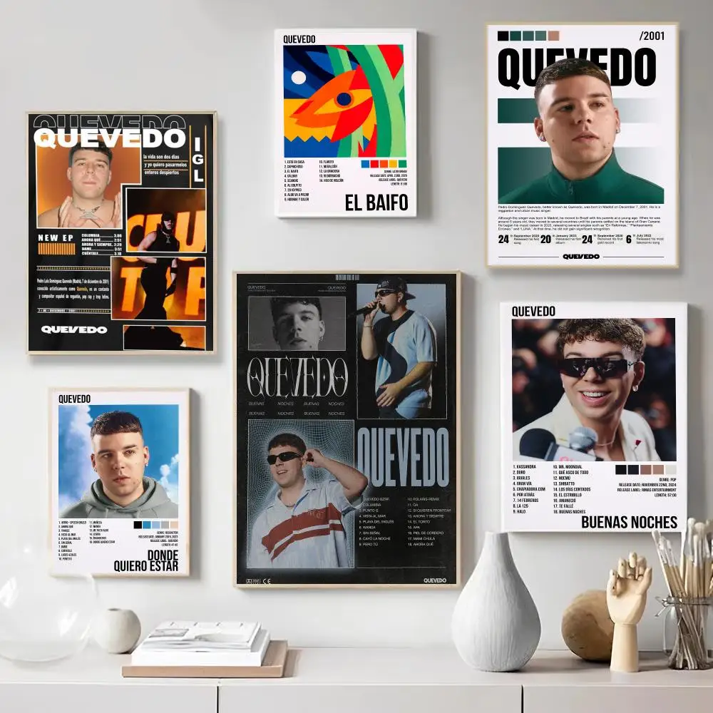 POP Singer Q-Quevedo music Poster Wall Art Print Poster for Bedroom Living Room Home Decor Gift Artwork
